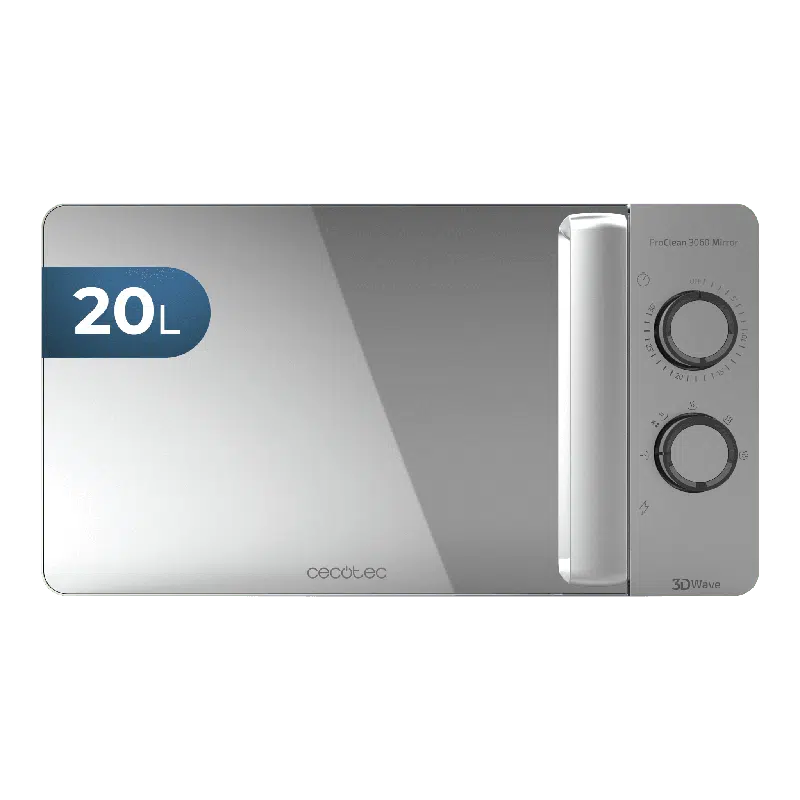 Microondas 20l Cecotec ProClean 3060 Mirror Plateado
