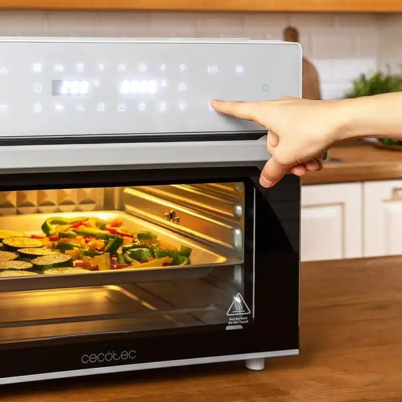 Cecotec Bake&Fry 3000 Touch Steel Horno Freidora de Aire Caliente