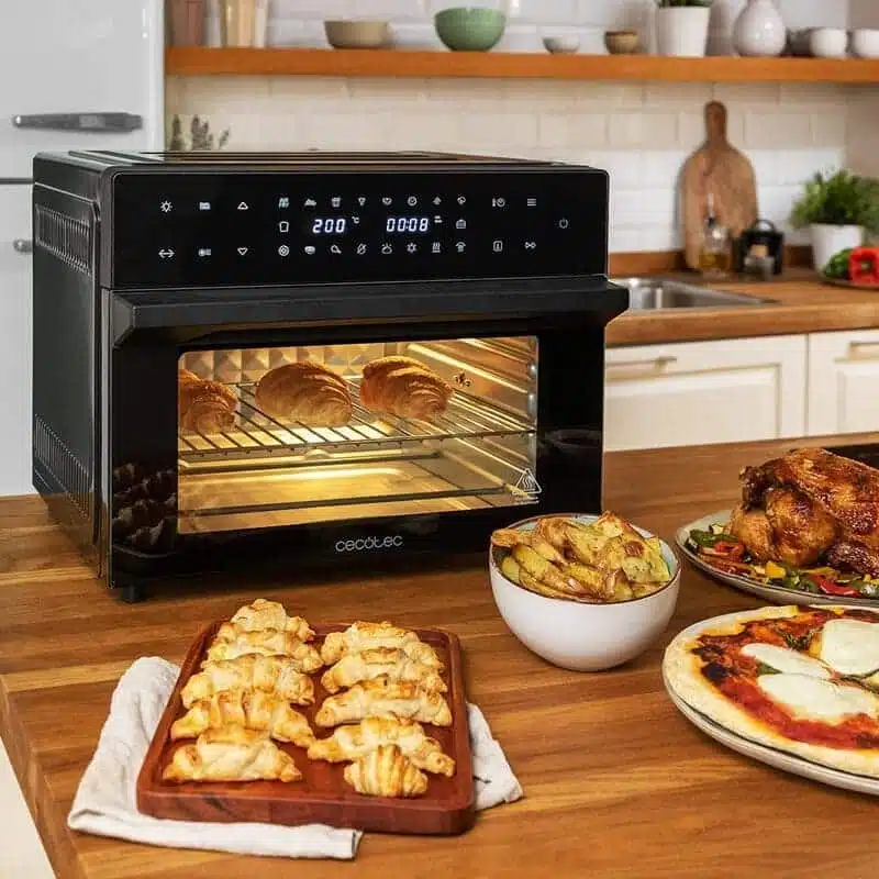 Cecotec Bake&Fry 3000 Touch Steel Horno Freidora de Aire Caliente