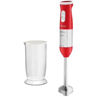 Batidora de varilla Ufesa BP4560 Optima Blanco/Rojo 800W