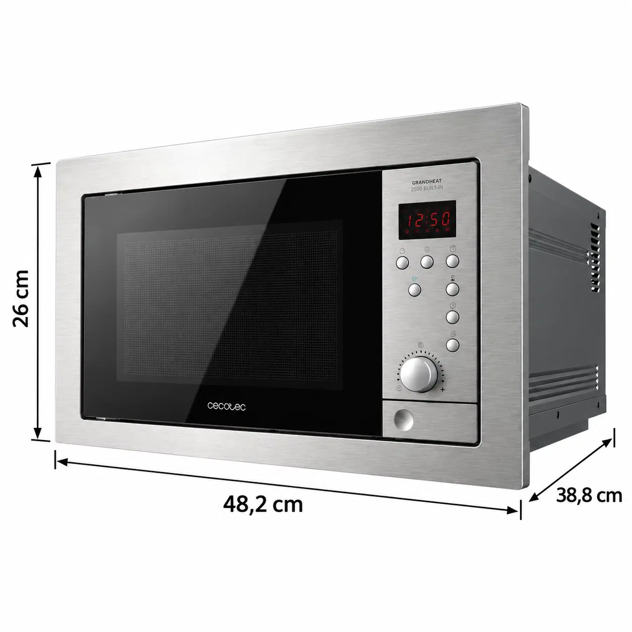 Microondas encastrable GrandHeat 2500 Built-In Steel Black - Imagen 3
