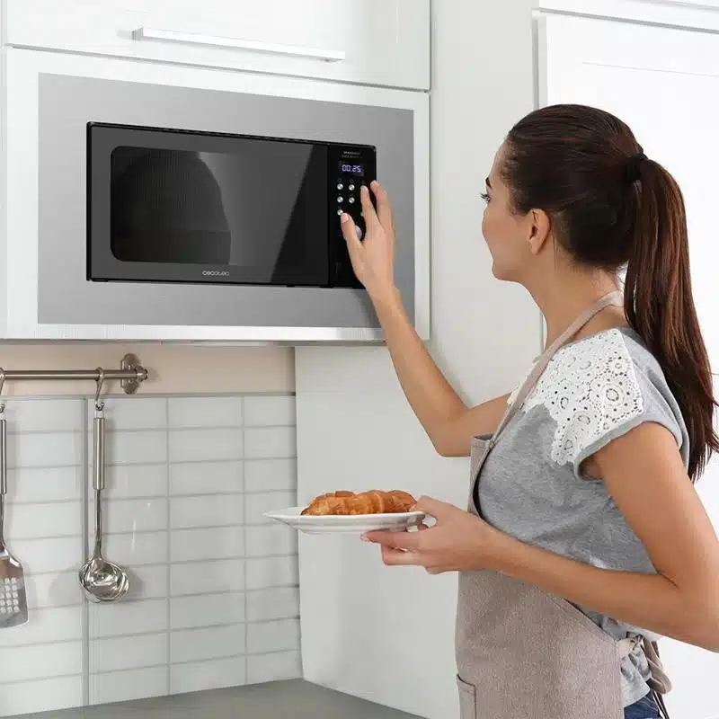 Microondas encastrable Cecotec GrandHeat 2000 Built-In Steel Black - Imagen 6