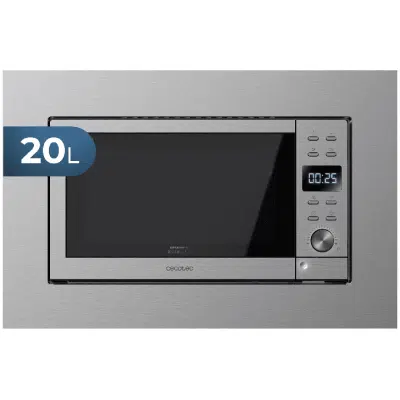 Microondas encastrable Cecotec GrandHeat 2000 Built-In Steel Black