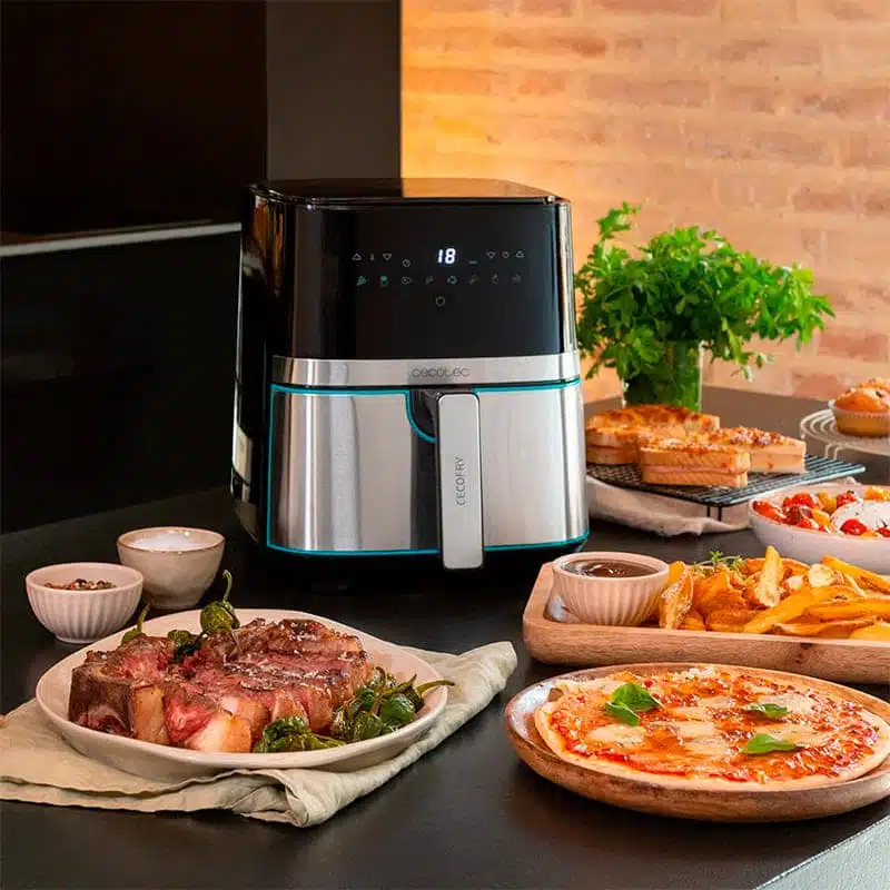 Cecofry Full InoxBlack 5500 con Accesorios Freidora sin aceite. Airfryer  Cecotec