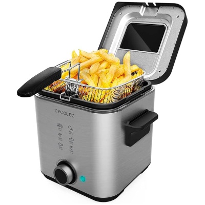 Freidora de aceite Cecotec CleanFry Advance 1500 Inox