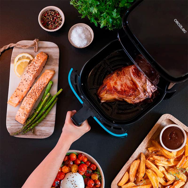 Cecofry Full InoxBlack 5500 con Accesorios Freidora sin aceite. Airfryer  Cecotec