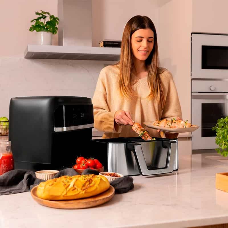 Freidora sin aceite Cecotec Cecofry Dual 9000 - La Casa del Outlet