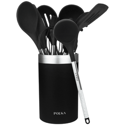 Utensilios Cecotec de Cocina de Silicona Polka Exclusive Wood&Rock