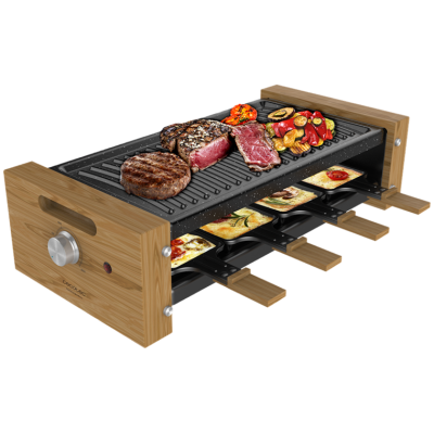 Raclette para queso Cecotec Cheese&Grill 8200 Wood Black