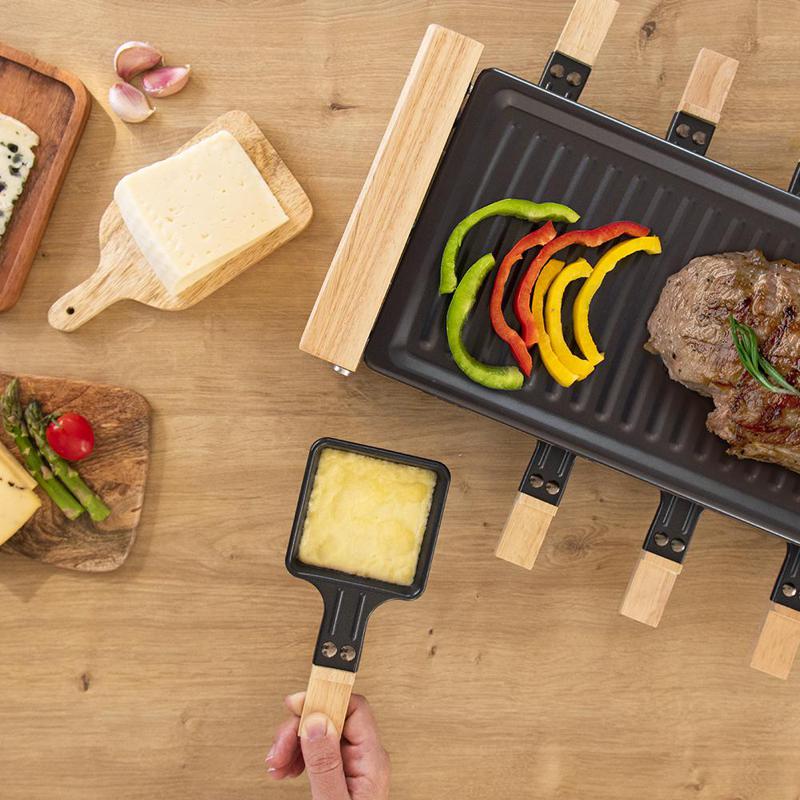 Raclette Para Queso Cecotec Cheese Grill 8200 Wood Black La Casa Del 