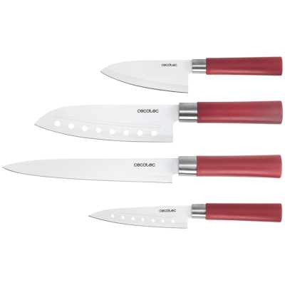 Set 4 cuchillos Cecotec santoku con recubrimiento ceramico