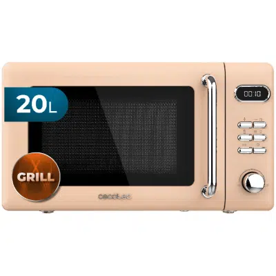 Microondas 20l con grill Cecotec Proclean 5110 retro beige