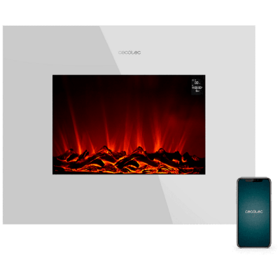 Chimenea Eléctrica Cecotec Ready Warm 2690 Flames Connected White