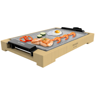 Plancha de cocina Cecotec Tasty&Grill 2000 Bamboo MixStone