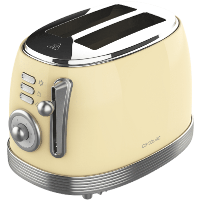 Tostadora Cecotec Toast&Taste 800 Vintage Light Yellow