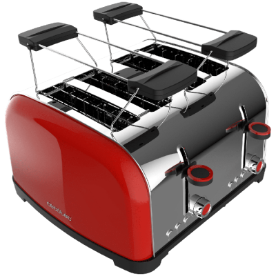 Tostador vertical Cecotec Toastin' time 1700 Double Red