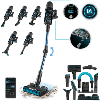 Aspirador sin cables Cecotec Conga Rockstar 11500 Odyssey ErgoWet Connected IA