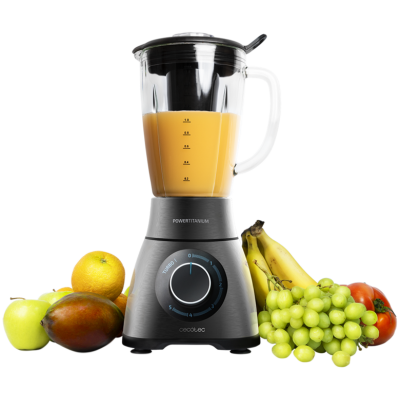 Batidora Vaso Cecotec Power Black Titanium 2500MAX PerfectMix