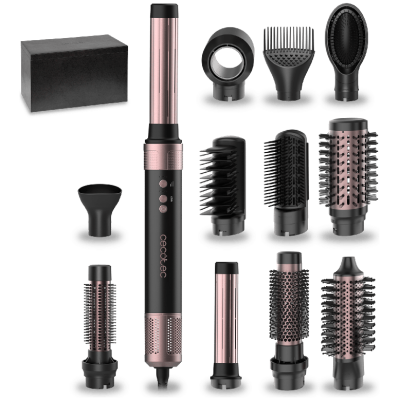 Moldeador Cecotec Bamba CeramicCare 12in1 AirGlam Black