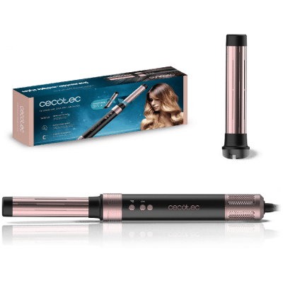 Moldeador de Pelo Cecotec Bamba CeramicCare 2in1 AirGlam Black