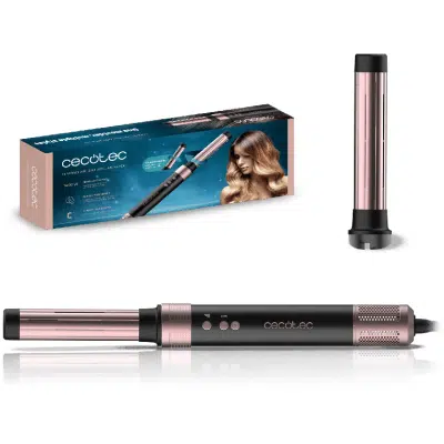 Moldeador de Pelo Cecotec Bamba CeramicCare 2in1 AirGlam Black