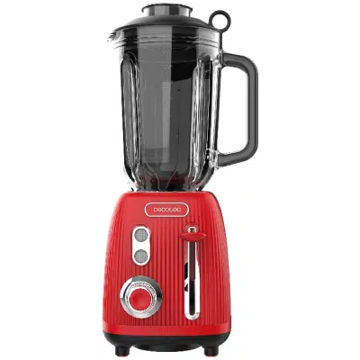 Batidora de vaso Cecotec Power Black Titanium RetroRed