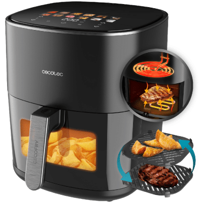 Freidora de aire con doble resistencia Cecotec Cecofry&Grill Duoheat 6500 Air fryer