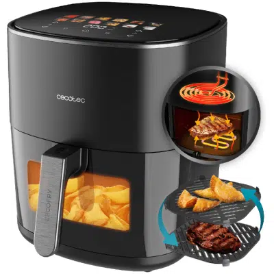Freidora de aire con doble resistencia Cecotec Cecofry&Grill Duoheat 6500 Air fryer