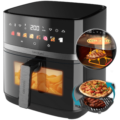 Freidora de aire con doble resistencia Cecotec Cecofry&Grill Duoheat 8000