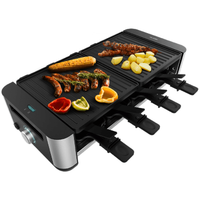 Máquina de raclette Cecotec Cheese&Grill 16000 Inox Black