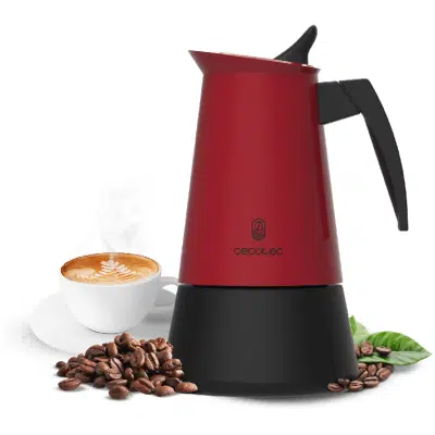 Cafetera italiana Cecotec Piccolina 900 Red
