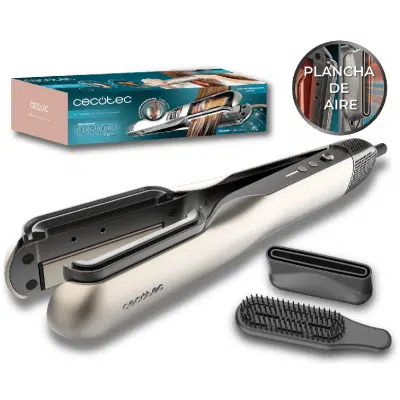 Secador Plancha de pelo con aire Cecotec RitualCare Air Lisse 2in1 Aluminum