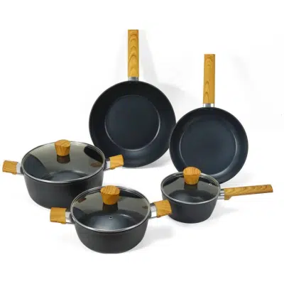 Juego de cocina negro Becken BCS9581