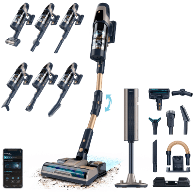 Aspirador Vertical Cecotec Conga Rockstar 11500 Odyssey Station Connected IA