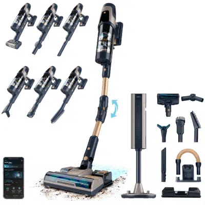 Aspirador Vertical Cecotec Conga Rockstar 11500 Odyssey Station Connected IA