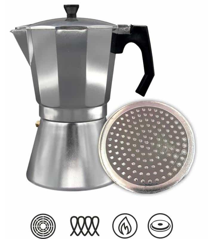 Cafetera italiana Bastilipo Mokka 9 Tazas - Imagen 2