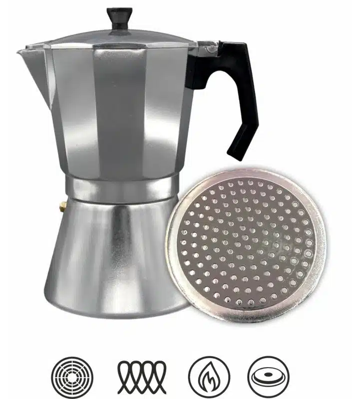 Cafetera italiana Bastilipo Mokka 9 Tazas - Imagen 2