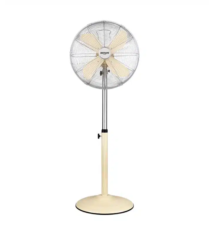 Ventilador con base redonda Bastilipo Palma 50W Vainilla