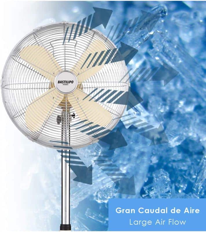 Ventilador con base redonda Bastilipo Palma 50W Vainilla - Imagen 4