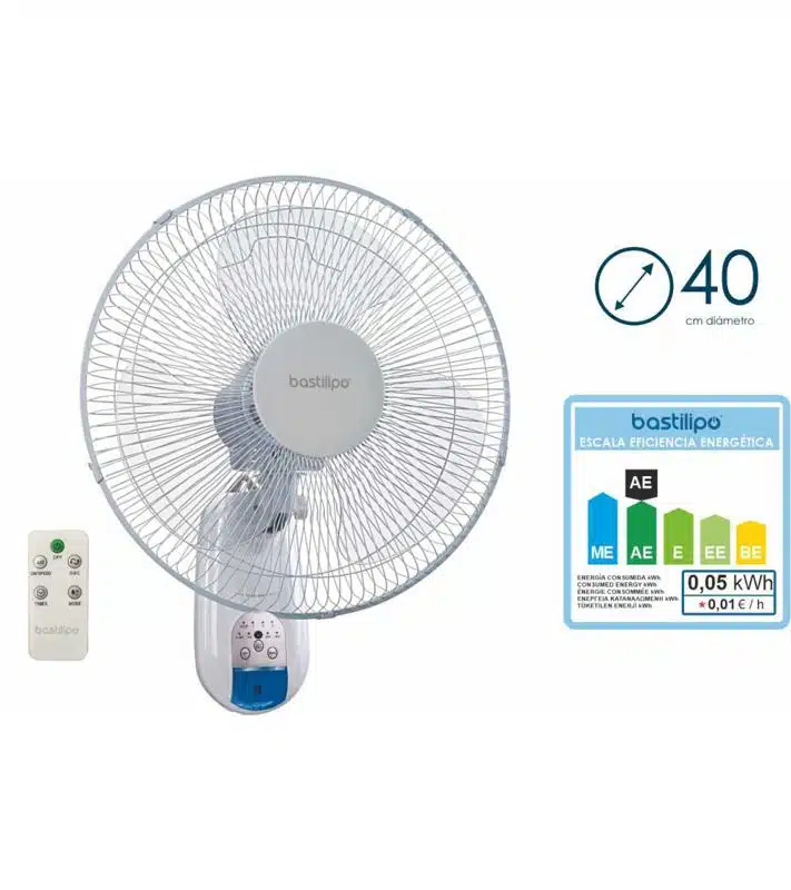 Ventilador de pared Bastilipo Calahonda 50W - Imagen 2