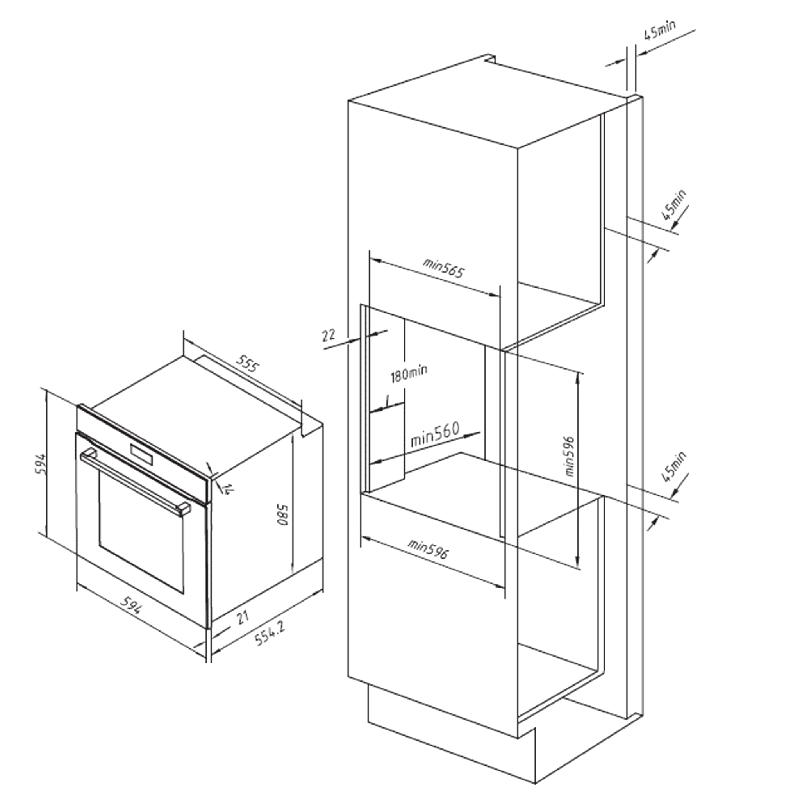 Horno integrable Cecotec Bolero Hexa AF316000 Glass Grey A - Imagen 14