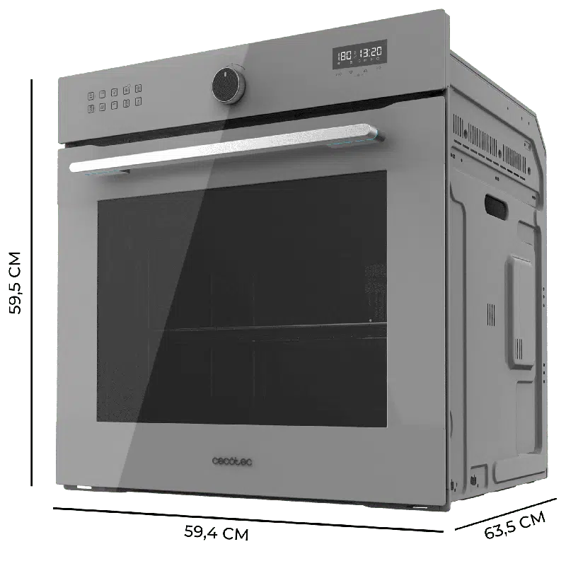 Horno integrable Cecotec Bolero Hexa AF316000 Glass Grey A - Imagen 4