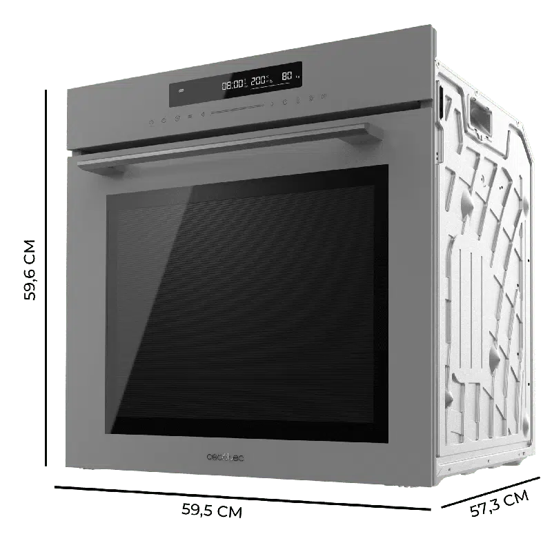 Horno integrable Cecotec Bolero Hexa SM406000 Glass Grey A+ - Imagen 4
