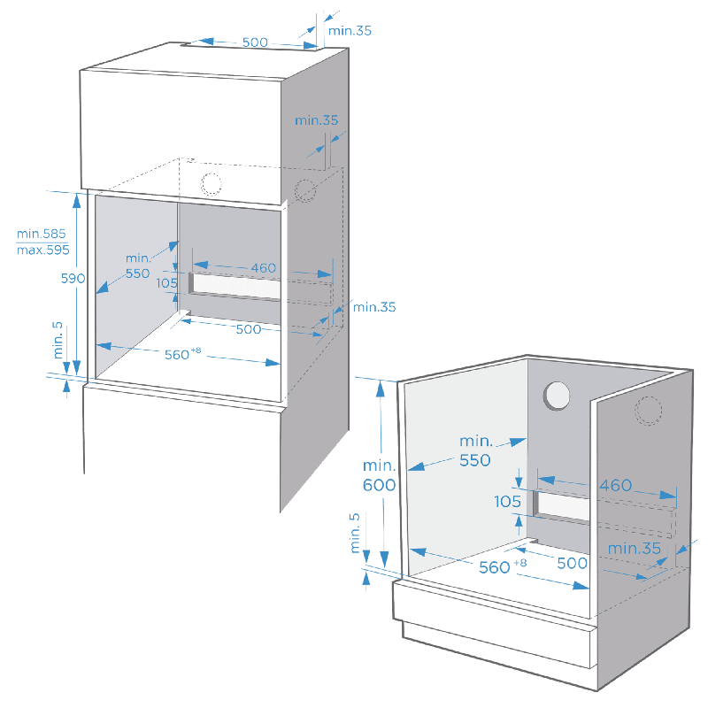 Horno integrable Cecotec Bolero Hexa SM406000 Glass Grey A+ - Imagen 6
