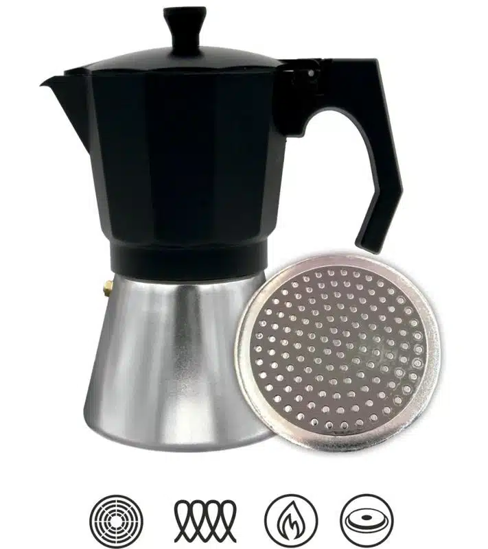 Cafetera Italiana Bastilipo Mokka induccion 6N - Imagen 2