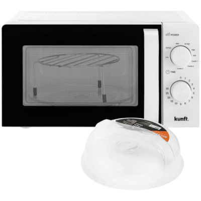 Microondas KUNFT KMW5219 Grill Blanco con Tapa de regalo