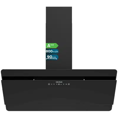 Campana extractora Cecotec Bolero Flux DT 908000 Glass Black A++