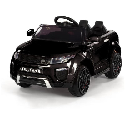 Coche electrico infantil 12V estilo todoterreno Negro