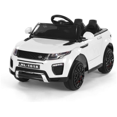 Coche electrico infantil 12V estilo todoterreno Blanco