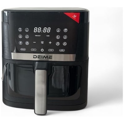 Freidora de aire sin aceite multifunción Deime 7L 1800W con ventana